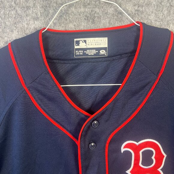 Boston Red Sox MLB TRUE FAN Full Button Men's Baseball Jersey - 2XL - Picture 3 of 11